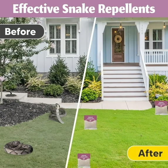 Snake Repellent for Yard,Keep Snake Away Repellent for Outdoors,Natural Safe for Children and Pets,Snake Be Gone for Lawn Garden Camping Home 10 Pouches