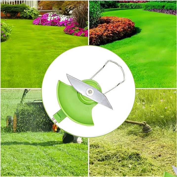 KingFurt 10 Pack Universal Metal Blades For String Trimmers Durable Lawn Care Attachments For Grass Cutting