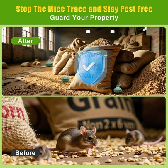 Kqiang Rodents Repellent with Peppermint Oil, Mouse, Rat & Squirrel Repellent Balls for Garage, Attic, Car Engines,Natural Mice/Mole Deterrent