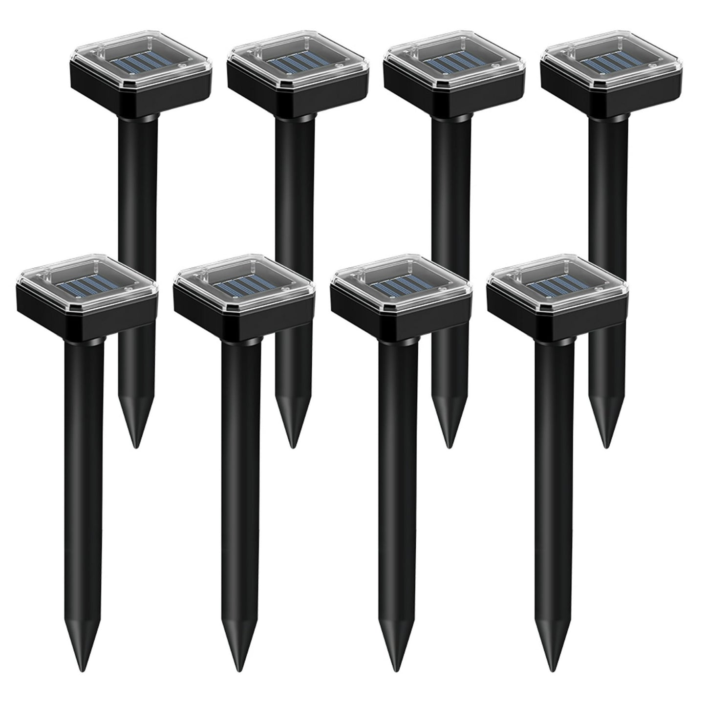 Mole Repellent Solar Powered,4 Pack Gopher Repellent Outdoor Ultrasonic Powered Groundhog Deterrent Snakes Pest Rodent Sonic Vibration Stake for Lawn Garden Mice Repellent