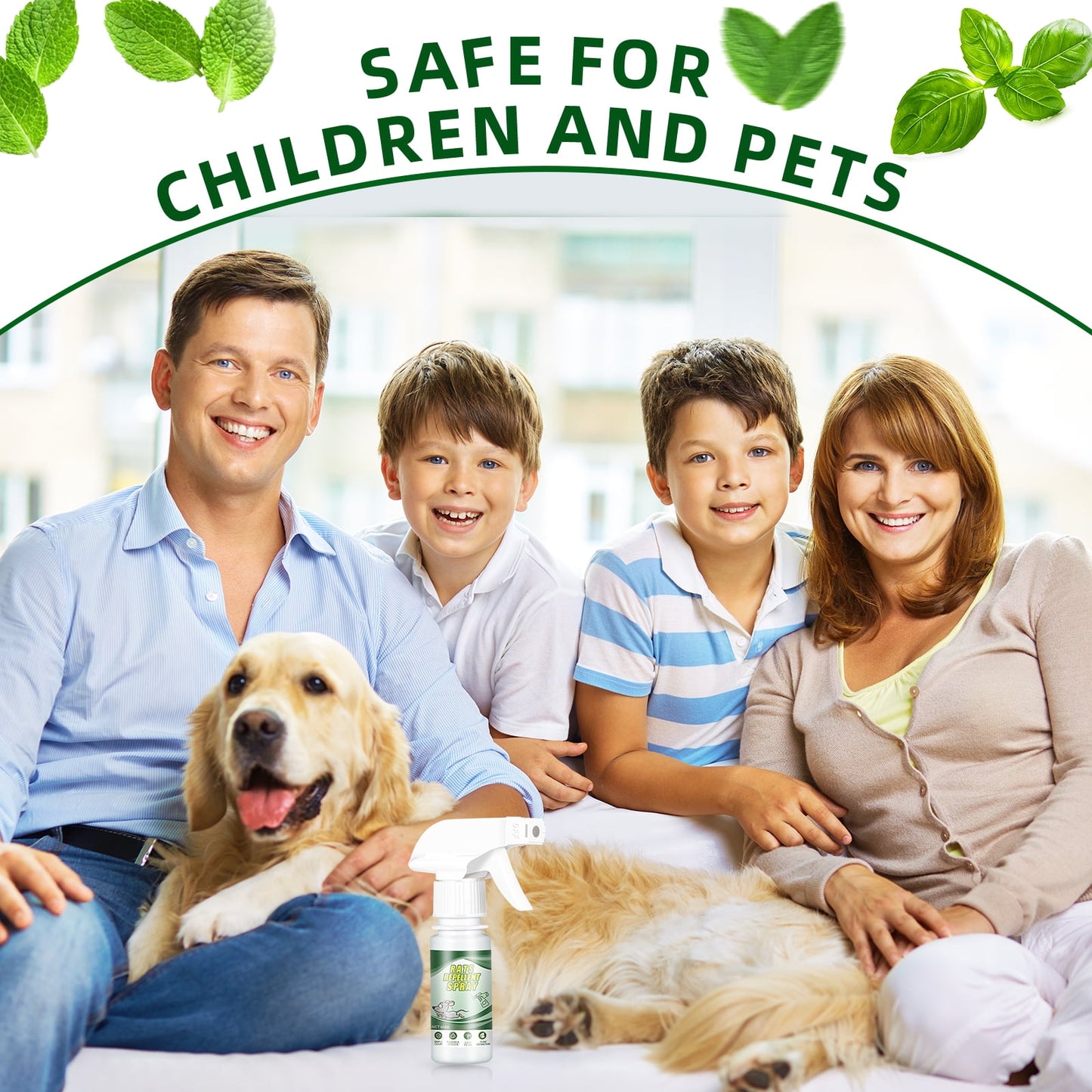 Rodent Repellent Peppermint Oil Spray-2.02 oz, 2 Count