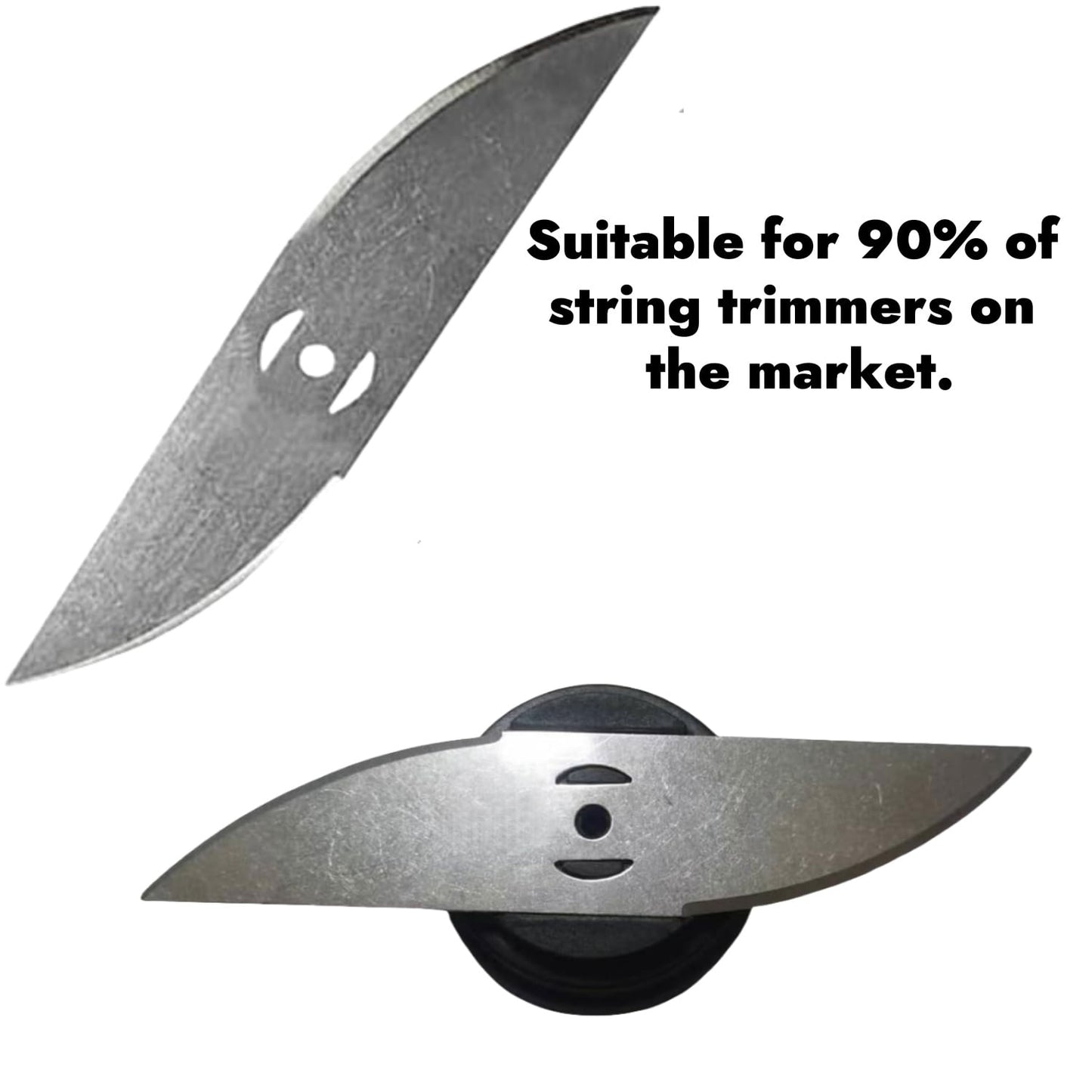 KingFurt 10 Pack Universal Metal Blades For String Trimmers Durable Lawn Care Attachments For Grass Cutting