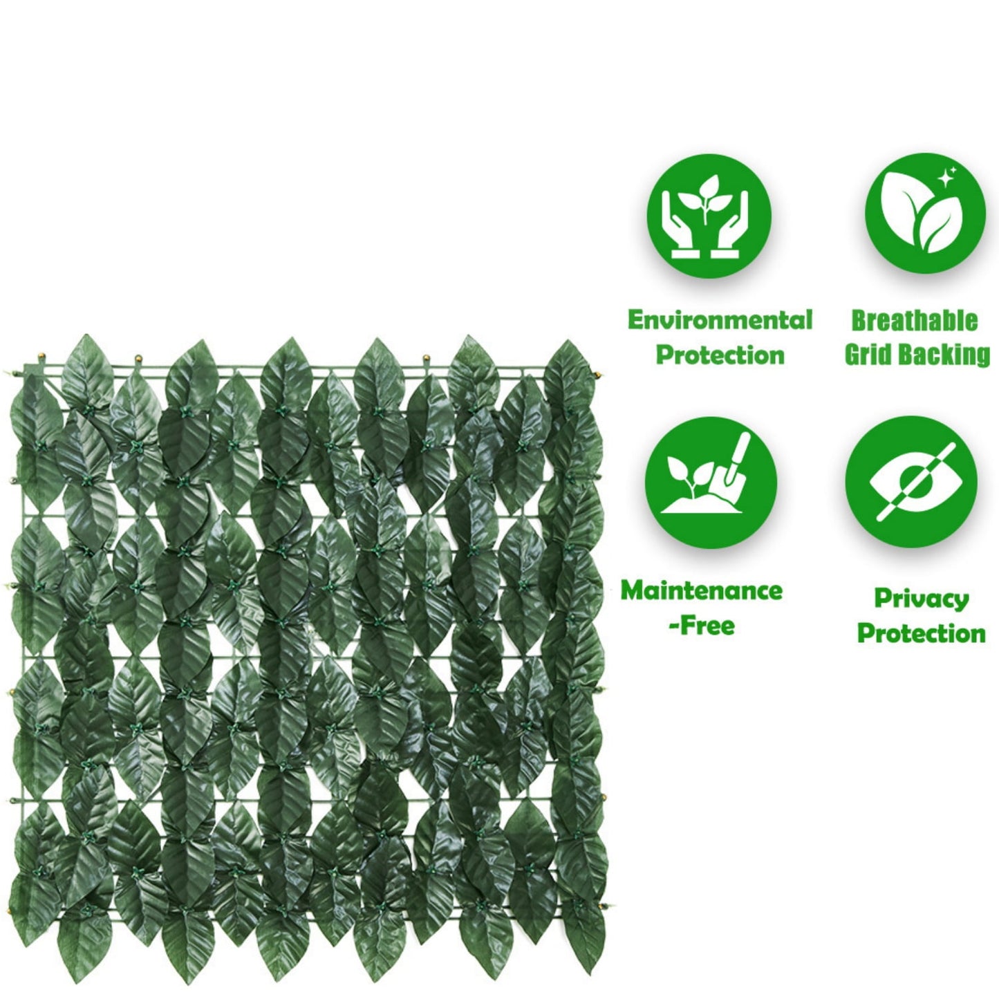 KingFurt Artificial Ivy Privacy Fence Screen 40"x118" UV-Anti Fake Leaves Plant Vine Ideal for Indoor Outdoor Garden Decor