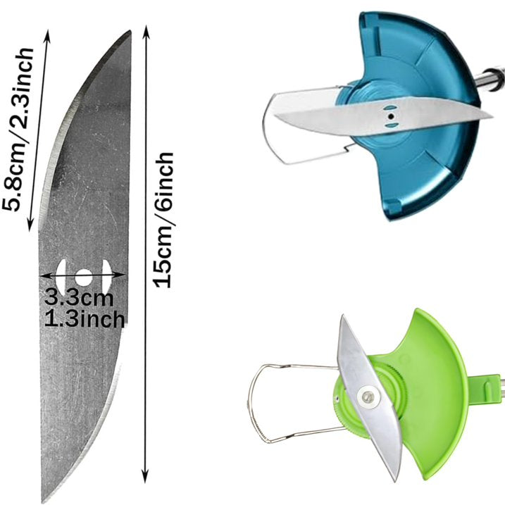 KingFurt 10 Pack Universal Metal Blades For String Trimmers Durable Lawn Care Attachments For Grass Cutting