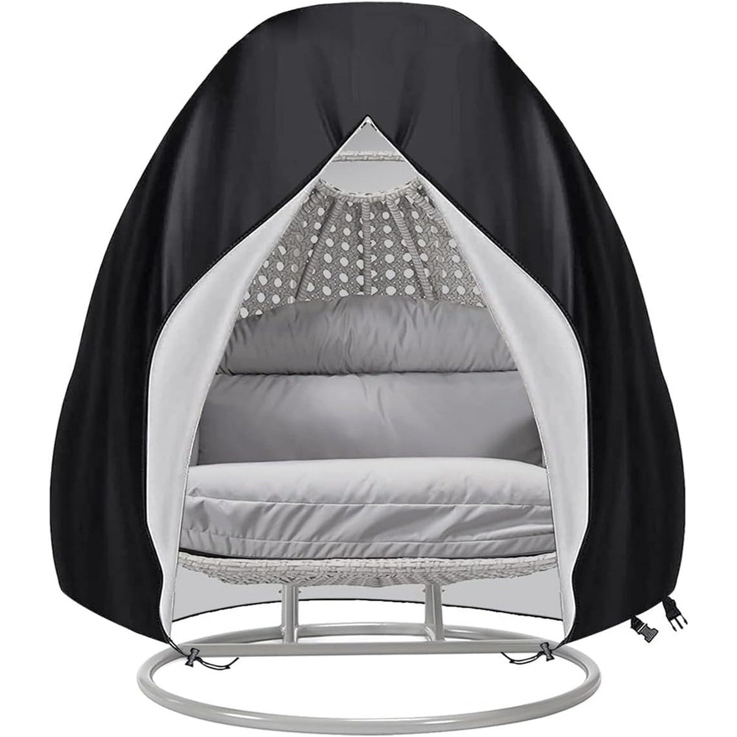 Egg Chair Cover,Patio Extra Large Double Egg Chair Cover for Outdoor Furniture, Heavy Duty Swing Hanging Egg Chair Cover Waterproof, Dust-Proof,91x80 Inches