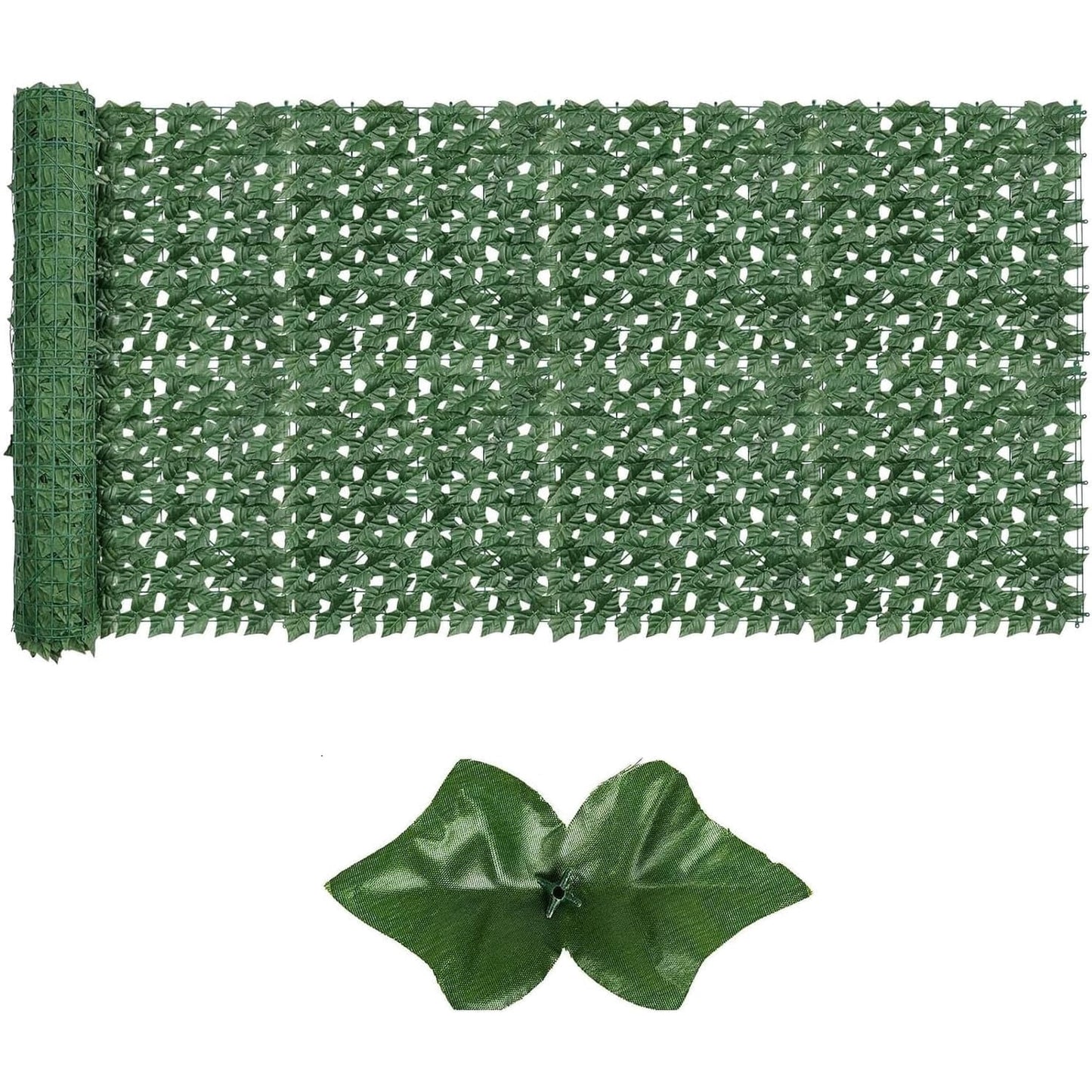 KingFurt Artificial Ivy Privacy Fence Screen 40"x118" UV-Anti Fake Leaves Plant Vine Ideal for Indoor Outdoor Garden Decor