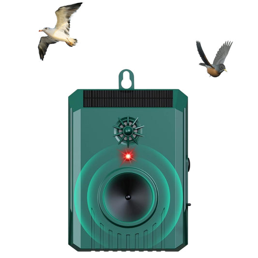 KingFurt Solar Ultrasonic Bird Repellent Devices Bird Deterrents for Outside Pigeon Repeller Outdoor Animal Repellent Outdoor to Keep Pigeon Woodpecker Out of Balconies Patio Garden