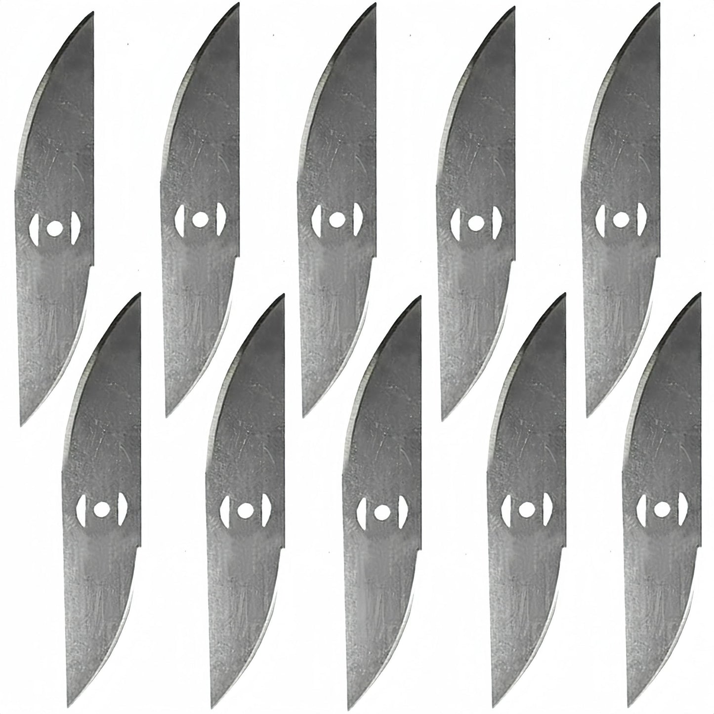 KingFurt 10 Pack Universal Metal Blades For String Trimmers Durable Lawn Care Attachments For Grass Cutting