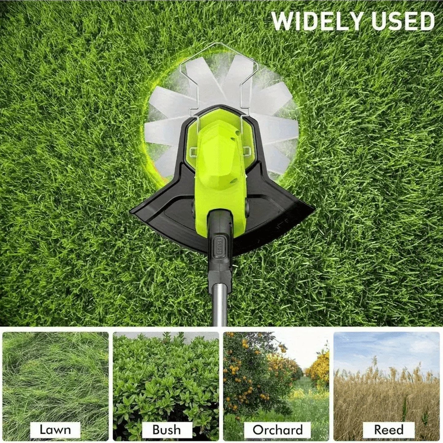 KingFurt 10 Pack Universal Metal Blades For String Trimmers Durable Grass Cutting Attachments